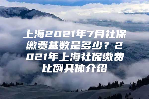 上海2021年7月社保缴费基数是多少？2021年上海社保缴费比例具体介绍